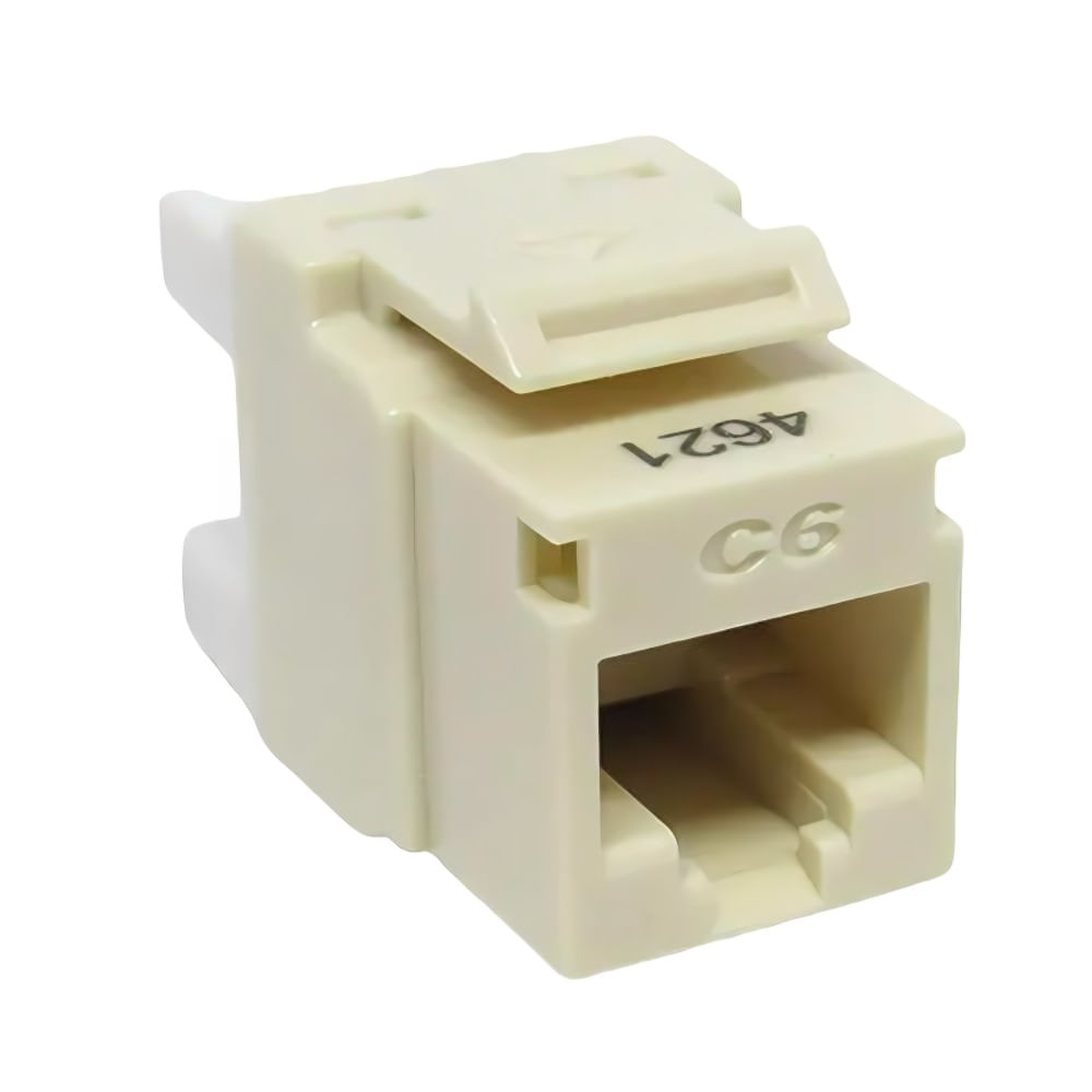 Keystone RJ45 Cat6 Multilan 90/180º Bege Keystone RJ45 Cat6 Multilan 90/180 Bege